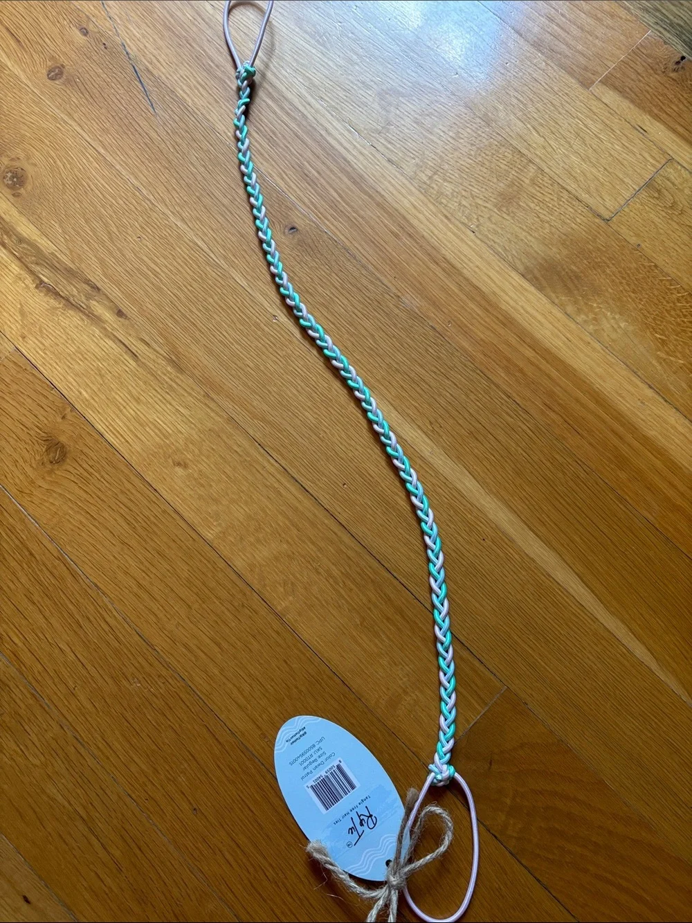 Braided Pastel Hair Accessory with Tag